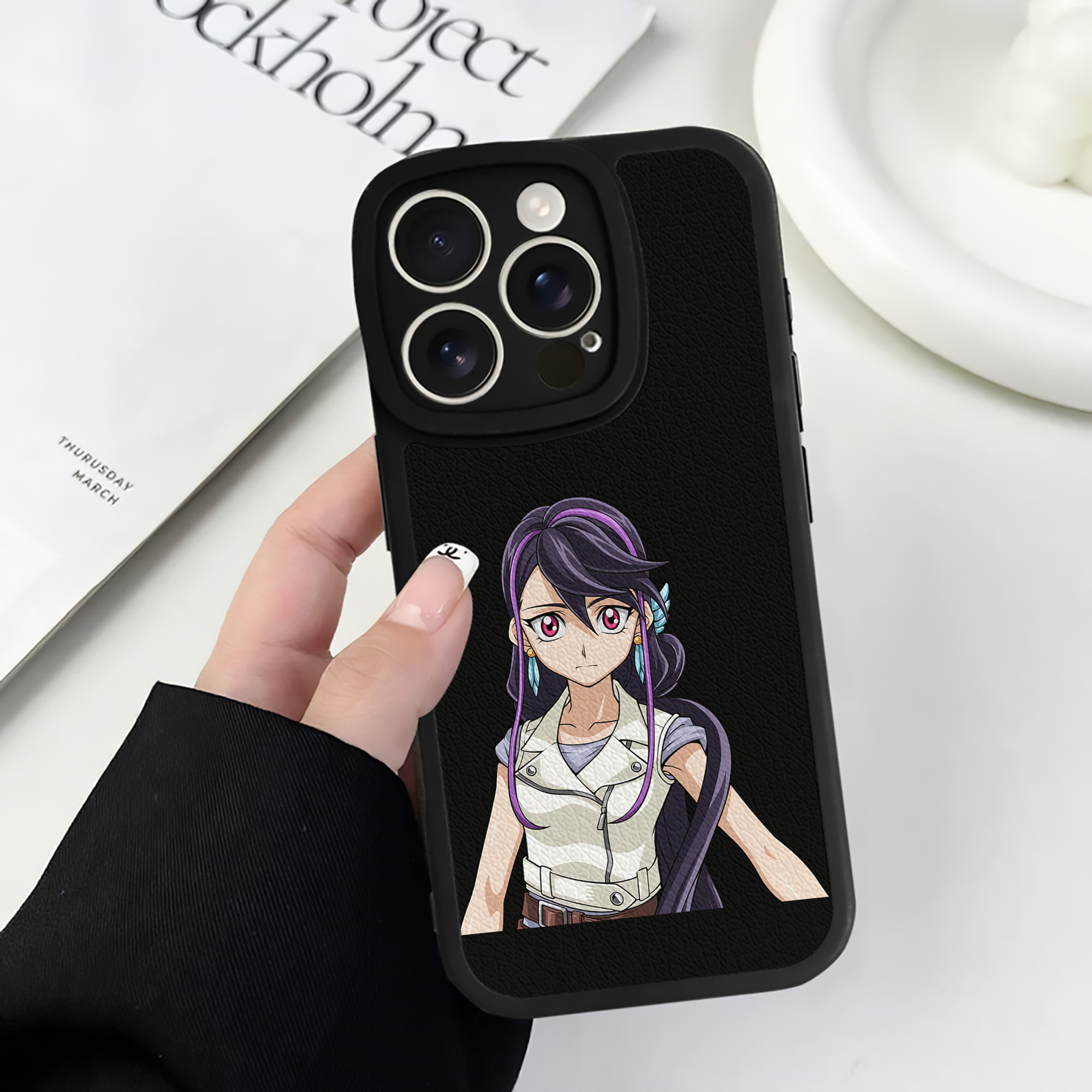 遊☆戯☆王 Yu-Gi-Oh! 【iPhone 16シリーズ対応】シリコンスマホケース（レザー調） 材質：シリコン